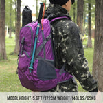 G4Free - G4Free 45L Waterproof Hiking Travel Backpack with Rain Cover -D02V648A