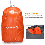 G4Free - G4Free 45L Waterproof Hiking Travel Backpack with Rain Cover -D02V648A