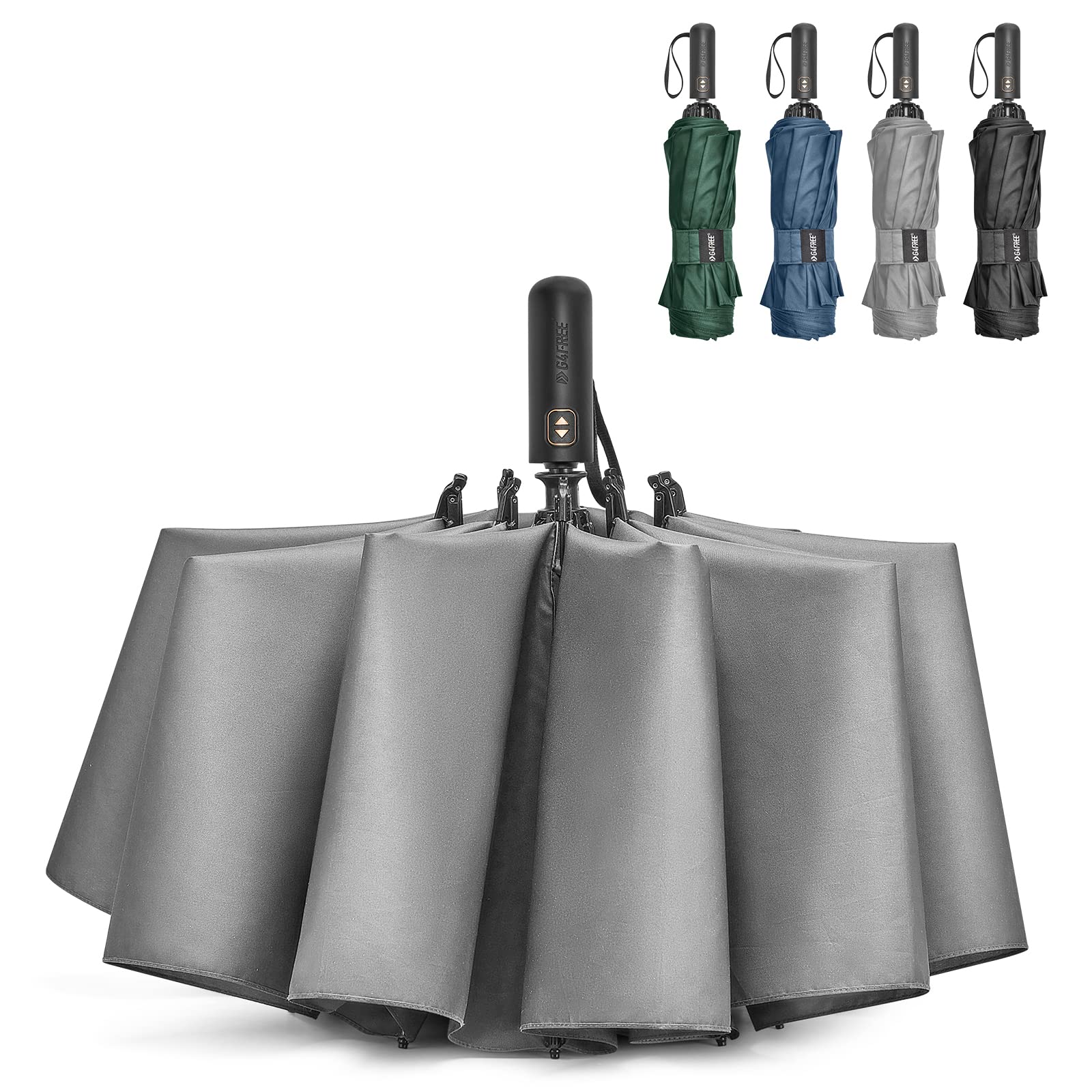 G4Free - G4Free 46/54/62 Inch Large Compact Golf Umbrella Windproof 10 Ribs -TN22A110D