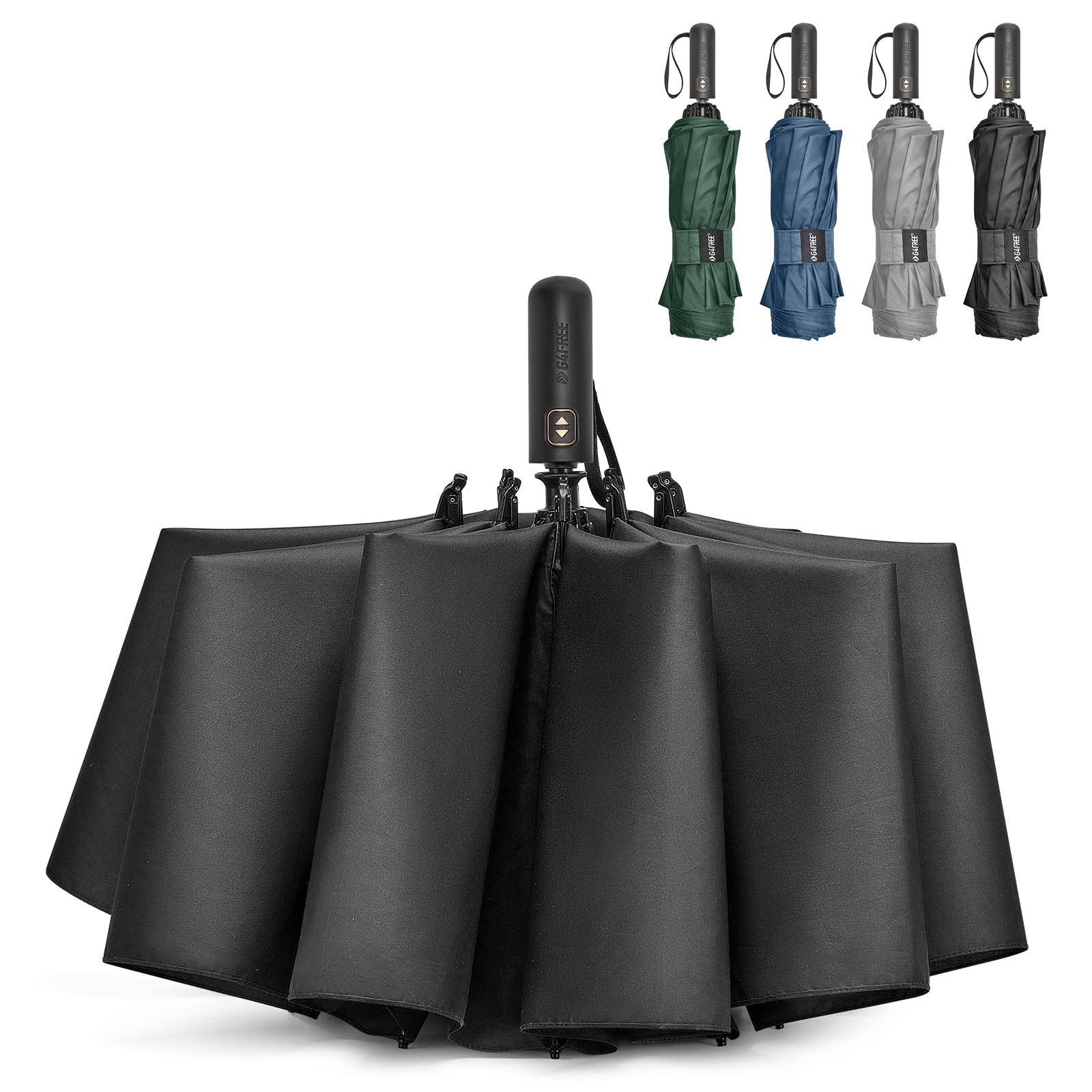 G4Free - G4Free 46/54/62 Inch Large Compact Golf Umbrella Windproof 10 Ribs -TN23A229A