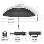 G4Free - G4Free 46/54/62 Inch Large Compact Golf Umbrella Windproof 10 Ribs -TN23A229B