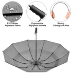 G4Free - G4Free 46/54/62 Inch Large Compact Golf Umbrella Windproof 10 Ribs -TN23A229B