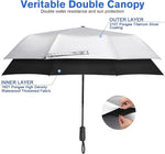 G4Free - G4Free 46 Inch UPF 50+ UV Protection Sun Double Layer Windproof Auto Umbrella -TN24A451B
