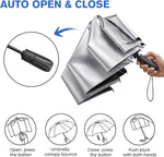 G4Free - G4Free 46 Inch UPF 50+ UV Protection Sun Double Layer Windproof Auto Umbrella -TN24A451B