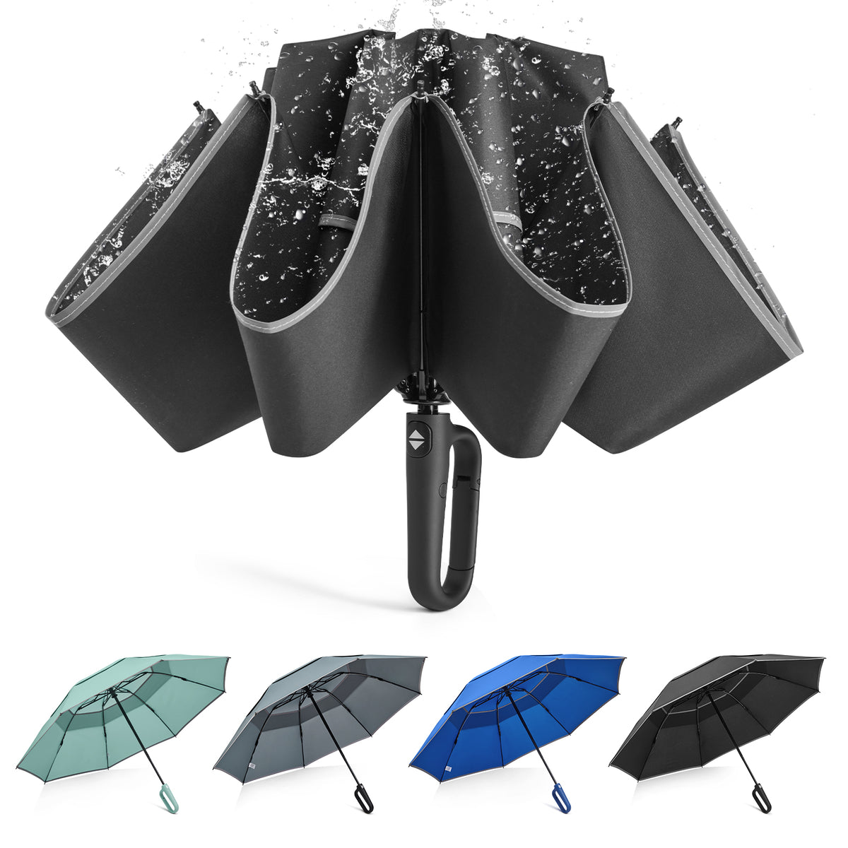 G4Free - G4Free 46" Inverted Umbrella – Carabiner Handle -NT25A620A