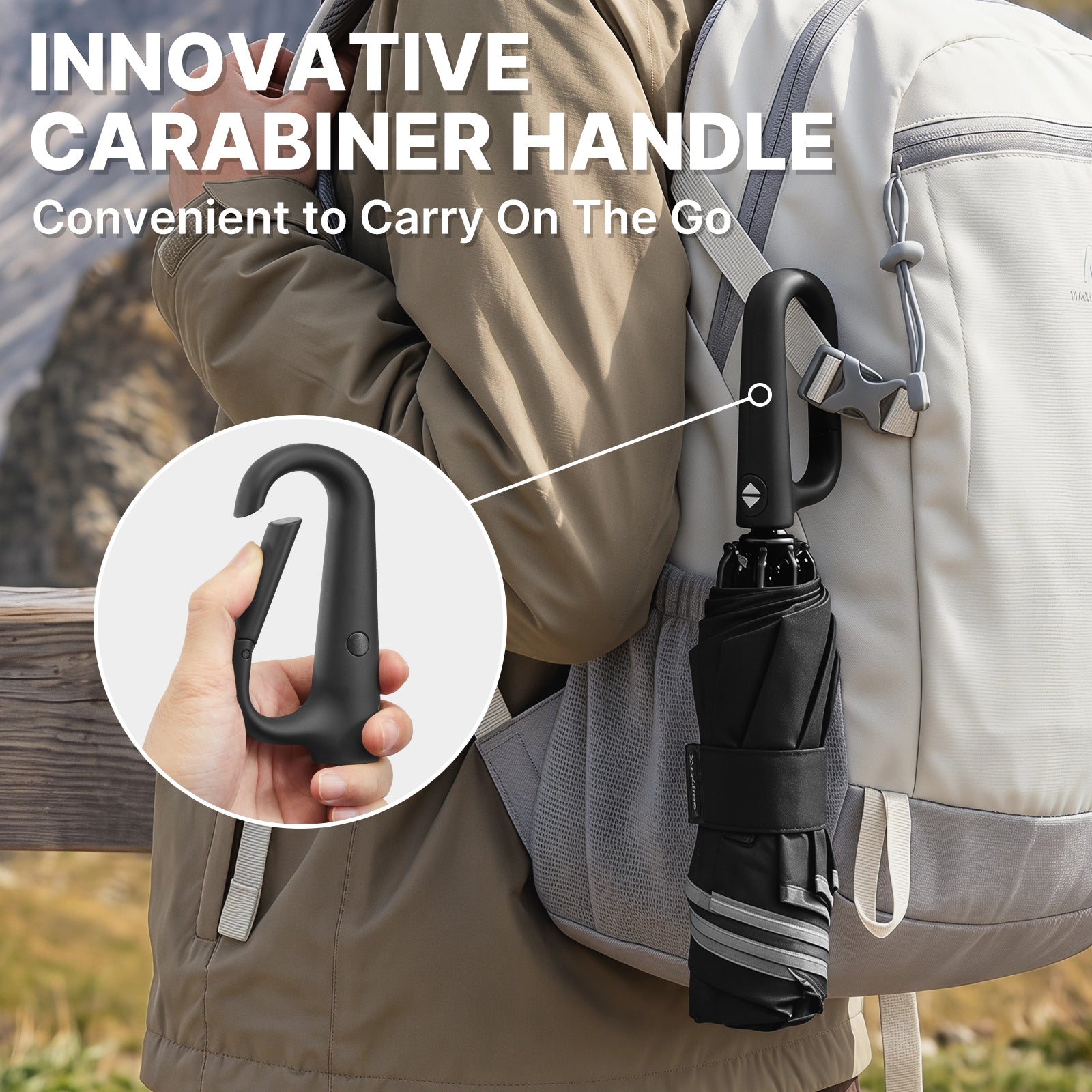 G4Free - G4Free 46" Inverted Umbrella – Carabiner Handle -NT25A620A