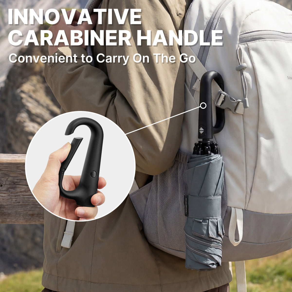 G4Free - G4Free 46" Inverted Umbrella – Carabiner Handle -NT25A620A
