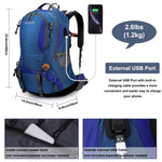 G4Free - G4Free 50L Hiking Backpack with Rain Cover for Men Women -D01V031A