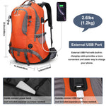 G4Free - G4Free 50L Hiking Backpack with Rain Cover for Men Women -D01V031A