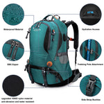 G4Free - G4Free 50L Hiking Backpack with Rain Cover for Men Women -D01V031A