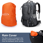 G4Free - G4Free 50L Hiking Backpack with Rain Cover for Men Women -D01V031A