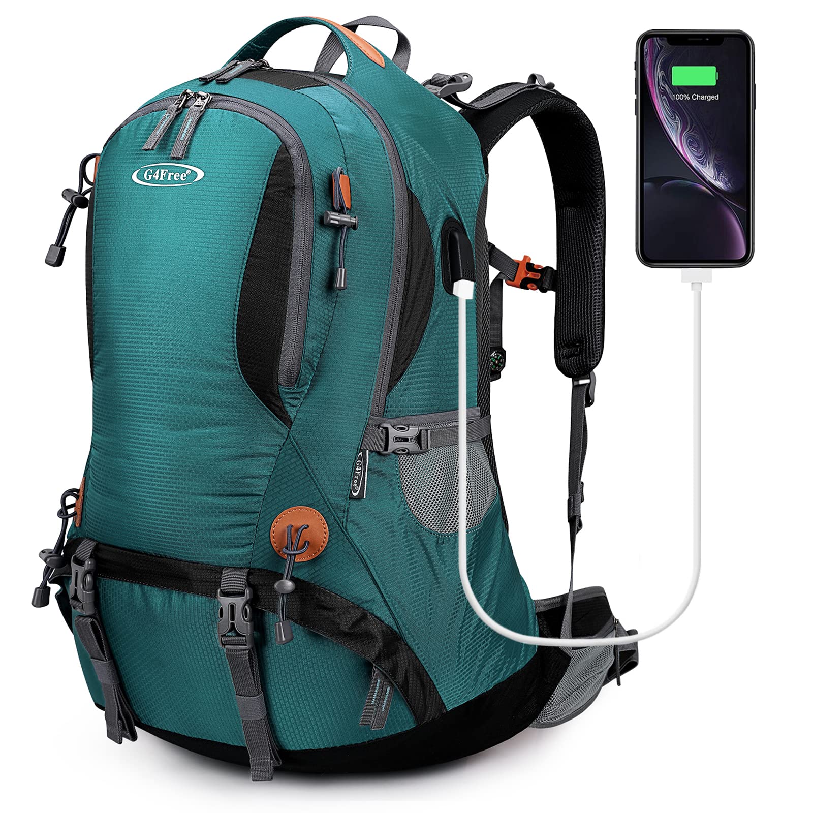 G4Free - G4Free 50L Hiking Backpack with Rain Cover for Men Women -D01V031B