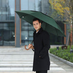 G4Free - G4Free 52/62inch Wooden J Handle Auto Open  Golf Umbrella -D02V552A