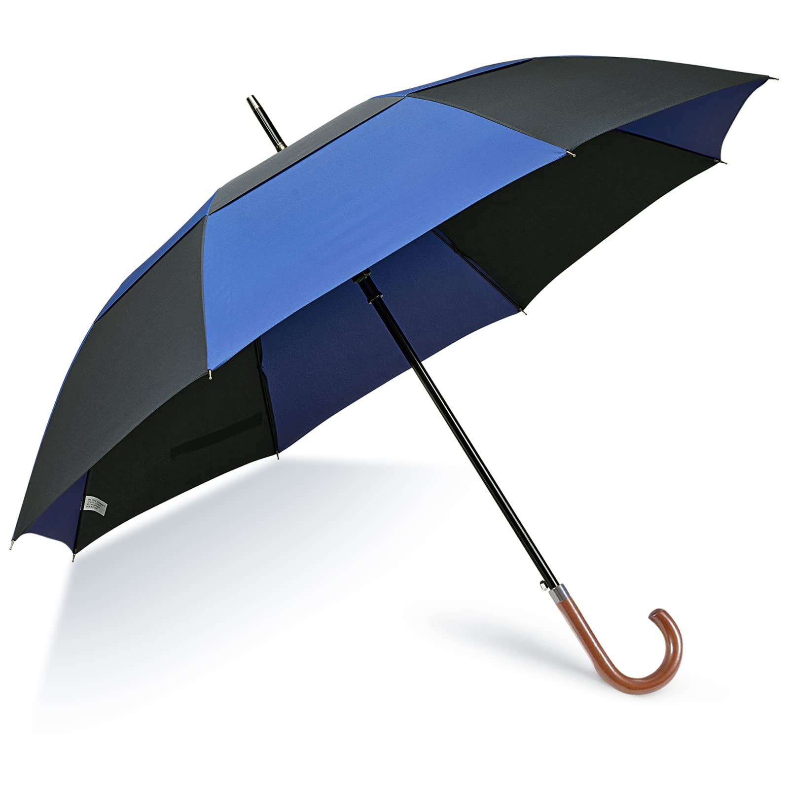 G4Free - G4Free 52/62inch Wooden J Handle Auto Open  Golf Umbrella -D02V552A