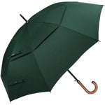 G4Free - G4Free 52/62inch Wooden J Handle Auto Open  Golf Umbrella -D02V552E