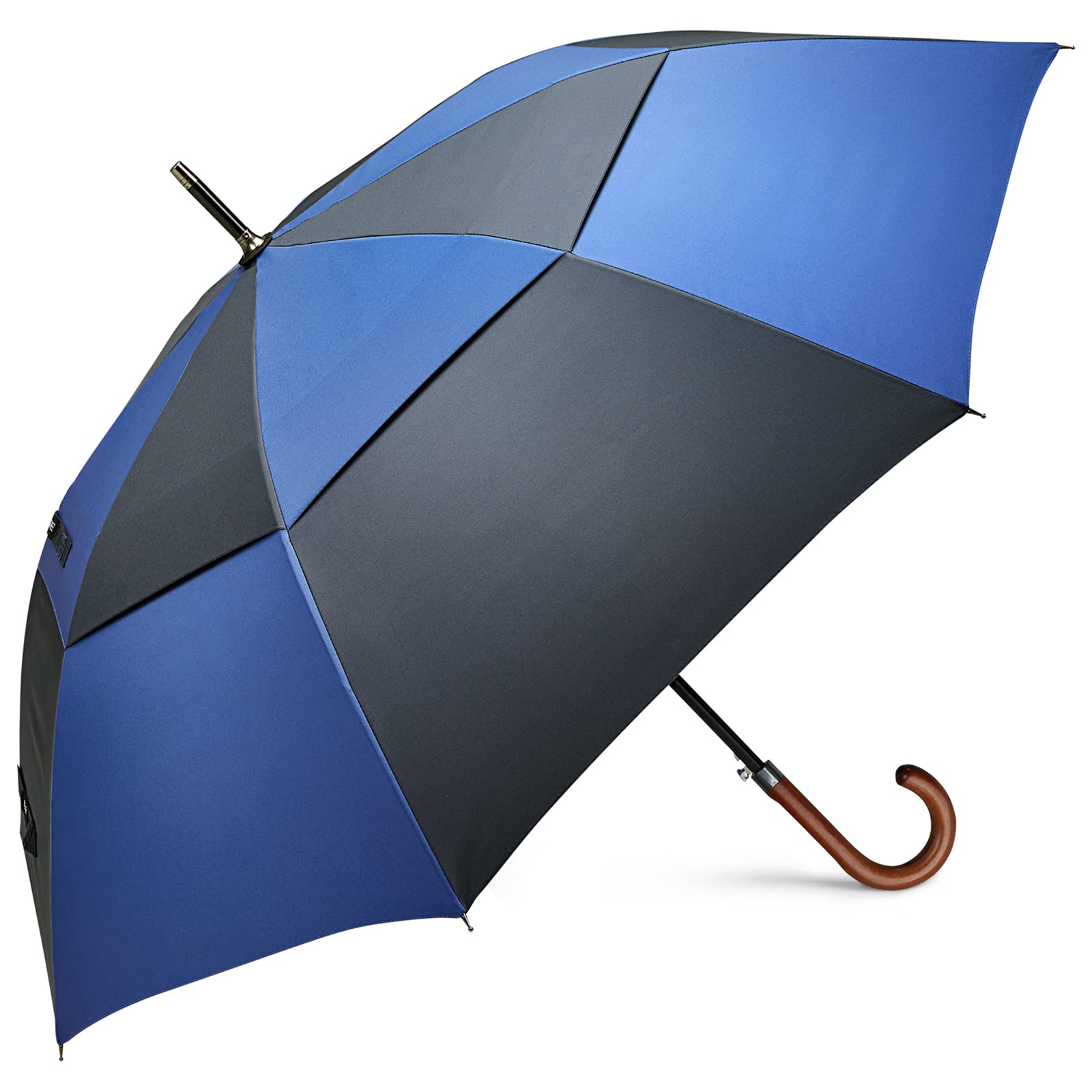 G4Free - G4Free 52/62inch Wooden J Handle Auto Open  Golf Umbrella -D02V552J