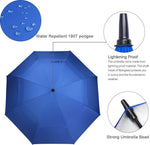 G4Free - G4Free 54/62/68 Inch UV Protection Auto Open Double Canopy Sun Rain Umbrella -D02V686A