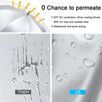 G4Free - G4Free 54/62 Inch Windproof UV Protection Extra Large Auto Stick Long Umbrella -TN21A012C