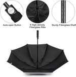 G4Free - G4Free 54/62 Inch Windproof UV Protection Extra Large Auto Stick Long Umbrella -TN21A012C