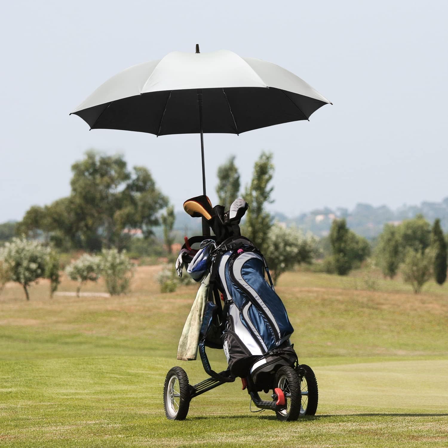 G4Free - G4Free 54/62 Inch Windproof UV Protection Extra Large Auto Stick Long Umbrella -TN21A012C