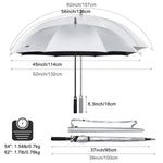G4Free - G4Free 54/62 Inch Windproof UV Protection Golf Umbrella -TN23A187B