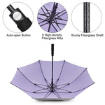 G4Free - G4Free 54/62 Inch Windproof UV Protection Golf Umbrella -TN23A187B
