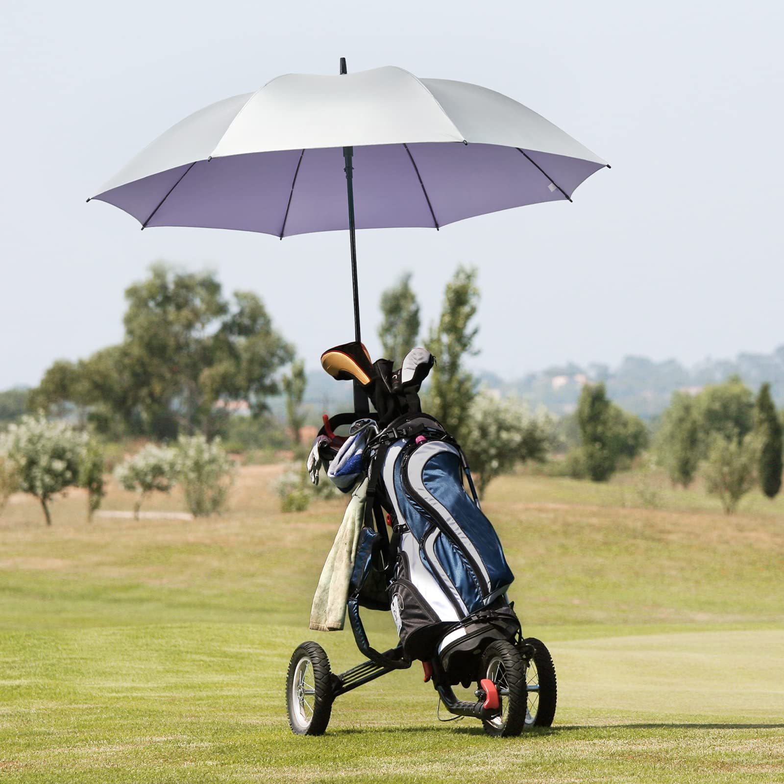 G4Free - G4Free 54/62 Inch Windproof UV Protection Golf Umbrella -TN23A187B