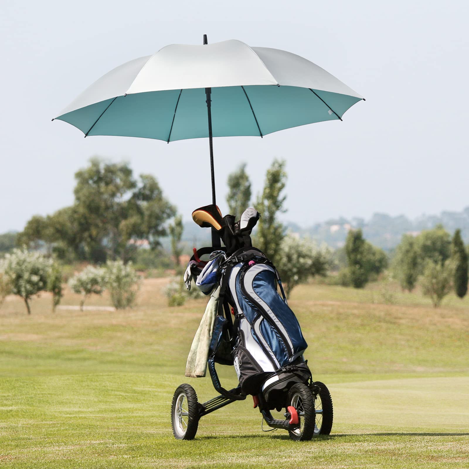 G4Free - G4Free 54/62 Inch Windproof UV Protection Golf Umbrella -TN23A187B