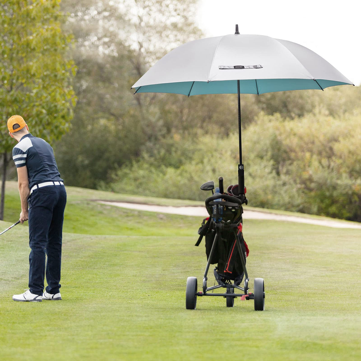 G4Free - G4Free 54/62 Inch Windproof UV Protection Golf Umbrella -TN23A187B