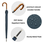 G4Free - G4Free 54 Inch 16 Ribs Large Windproof Umbrella for 2 Persons -NT22A136A