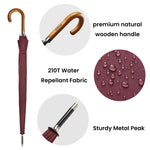 G4Free - G4Free 54 Inch 16 Ribs Large Windproof Umbrella for 2 Persons -NT22A136A