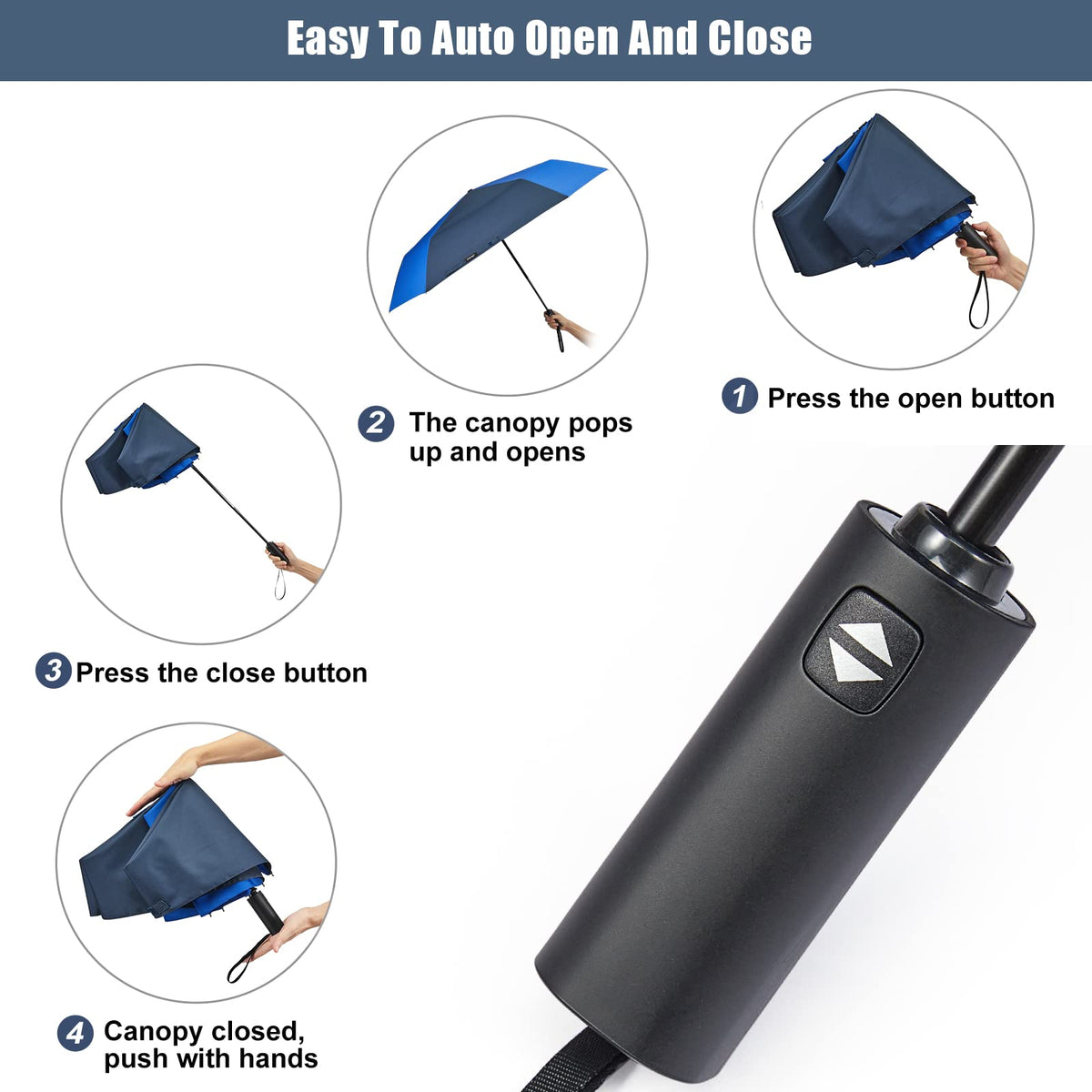 G4Free - G4Free 54 Inch Large Golf Umbrella -TN22A131B
