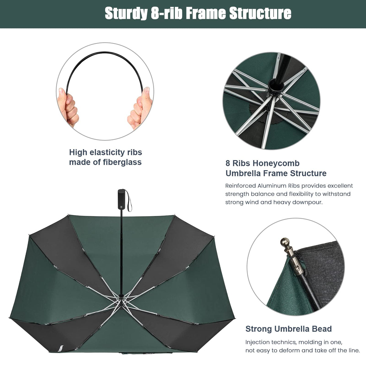 G4Free - G4Free 54 Inch Large Golf Umbrella -TN22A131B