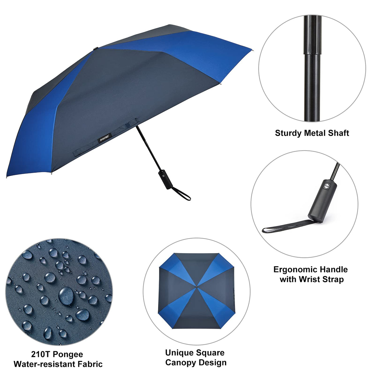 G4Free - G4Free 54 Inch Large Golf Umbrella -TN22A131B