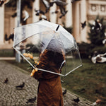 G4Free - G4Free 62 Inch Clear Golf Umbrella Transparent Auto Open Large Stick Umbrella -D02V733A