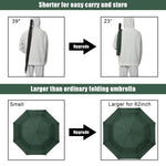 G4Free - G4Free 62 Inch Portable Automatic Open Oversize Vented Double Canopy Umbrellas -D02V684A