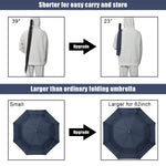 G4Free - G4Free 62 Inch Portable Automatic Open Oversize Vented Double Canopy Umbrellas -D02V684A