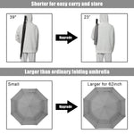 G4Free - G4Free 62 Inch Portable Automatic Open Oversize Vented Double Canopy Umbrellas -D02V684A