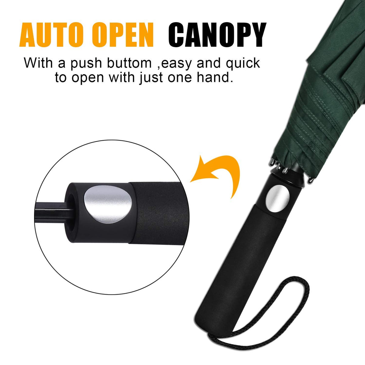 G4Free - G4Free 62 Inch Portable Automatic Open Oversize Vented Double Canopy Umbrellas -D02V684A