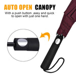G4Free - G4Free 62 Inch Portable Automatic Open Oversize Vented Double Canopy Umbrellas -D02V684A