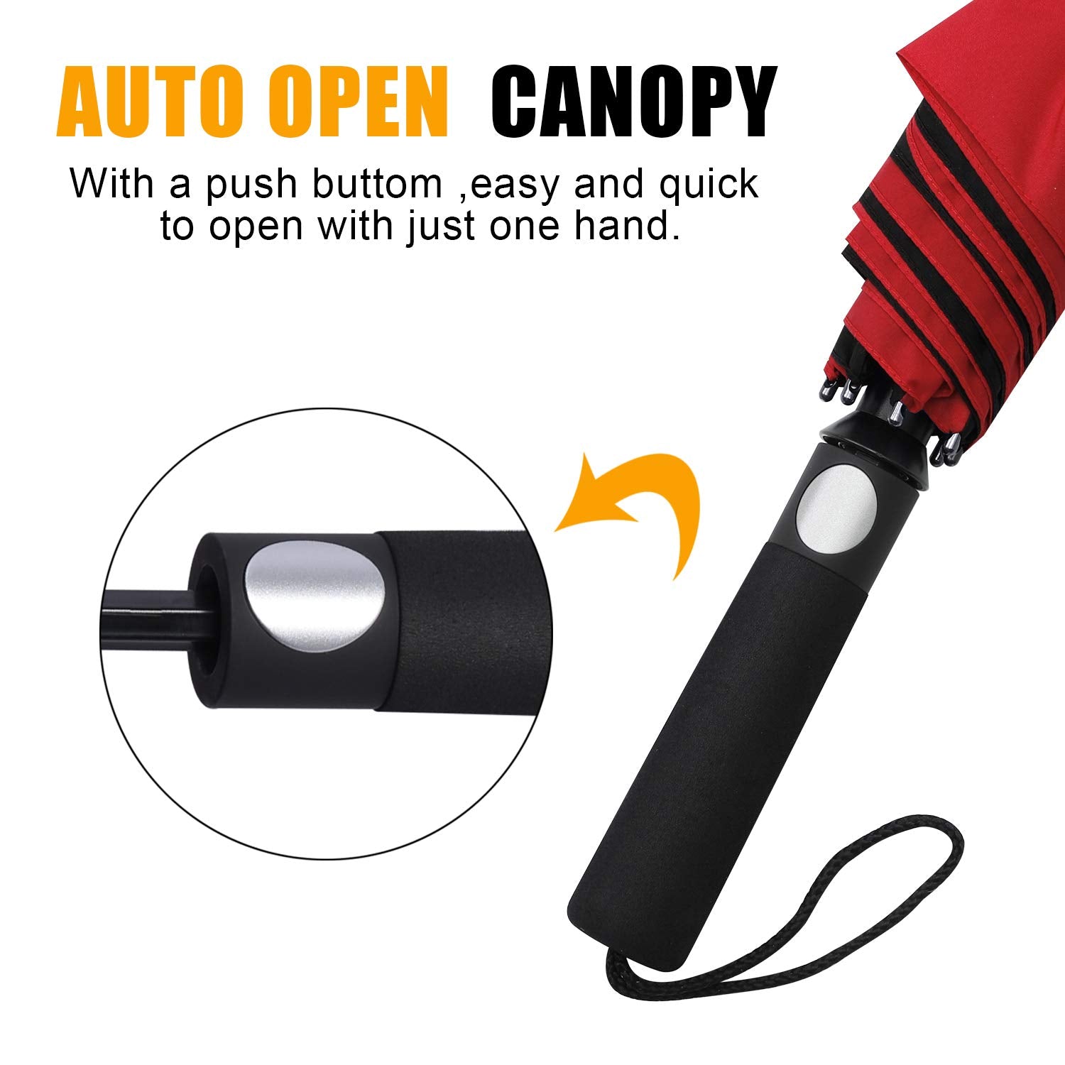 G4Free - G4Free 62 Inch Portable Automatic Open Oversize Vented Double Canopy Umbrellas -D02V684A