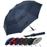 G4Free - G4Free 62 Inch Portable Automatic Open Oversize Vented Double Canopy Umbrellas -D02V684B