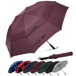 G4Free - G4Free 62 Inch Portable Automatic Open Oversize Vented Double Canopy Umbrellas -D02V684C