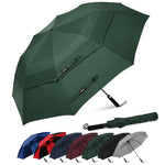 G4Free - G4Free 62 Inch Portable Automatic Open Oversize Vented Double Canopy Umbrellas -D02V684E