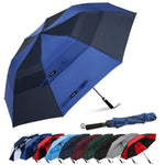 G4Free - G4Free 62 Inch Portable Automatic Open Oversize Vented Double Canopy Umbrellas -D02V684M