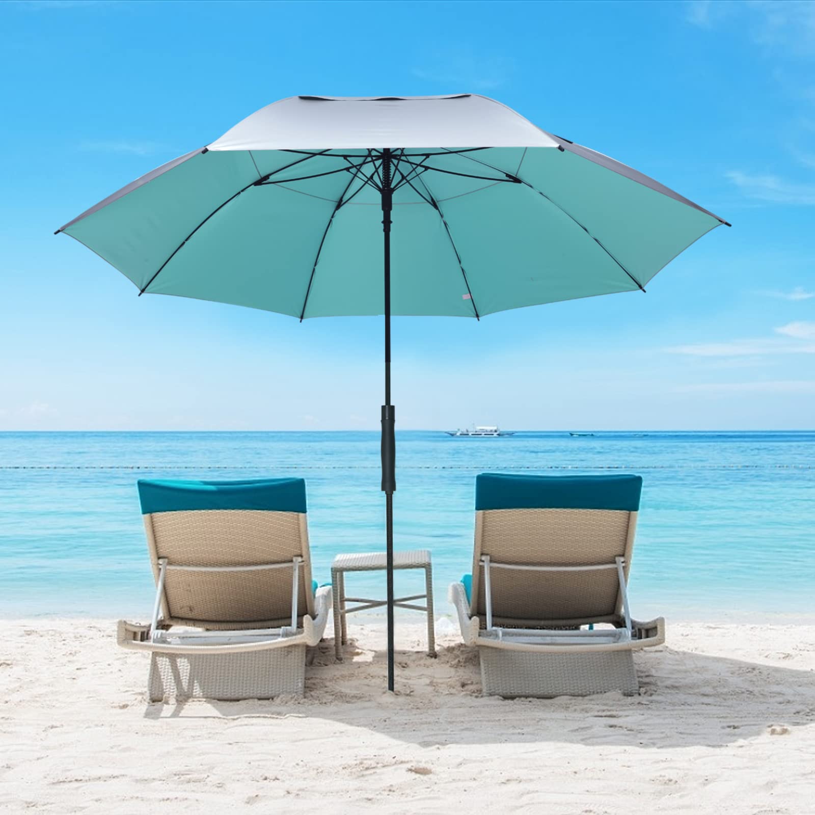 G4Free - G4Free 68 Arc Vented UV Auto Extra Large Windproof Golf/Beach  Umbrellas -D02V731A