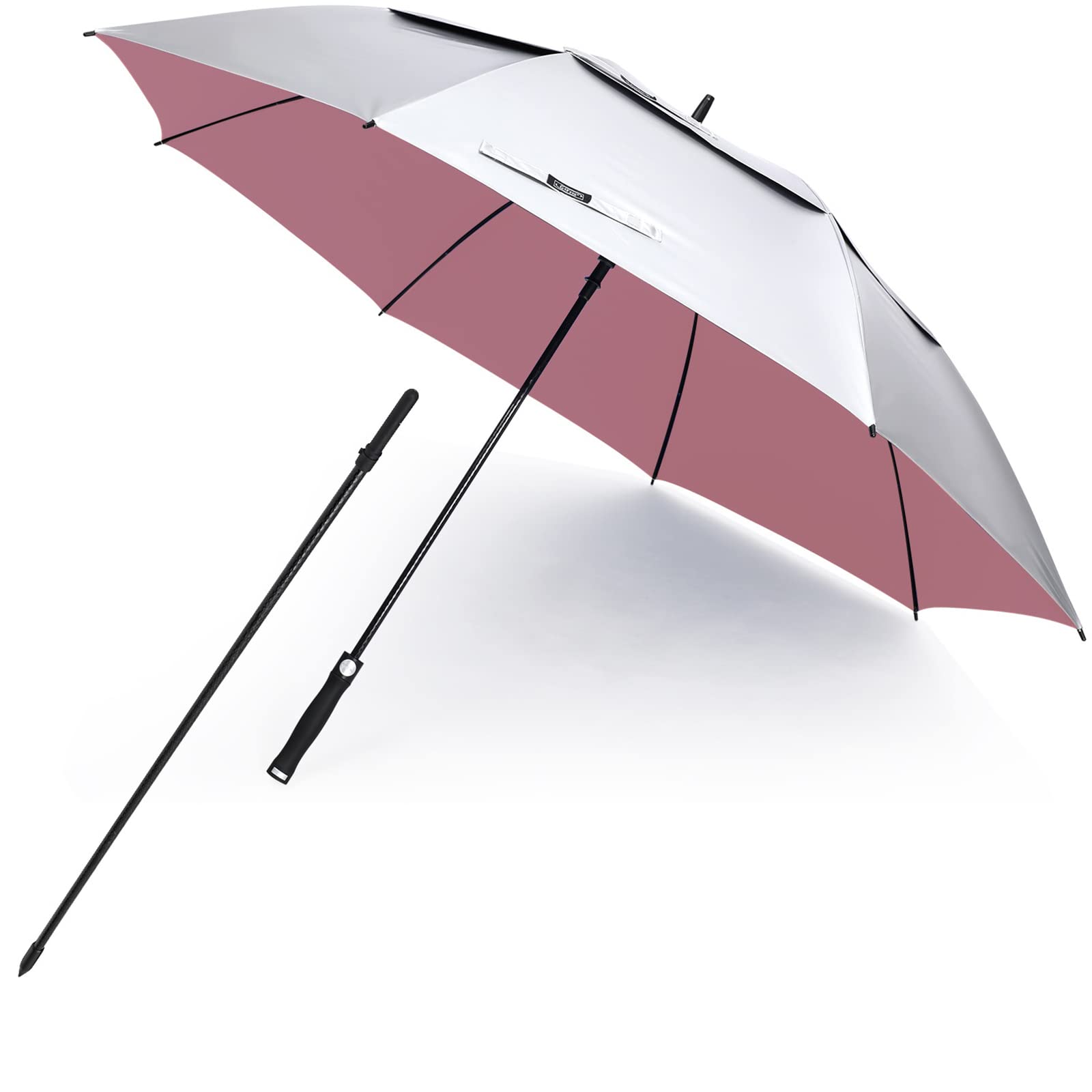 G4Free - G4Free 68 Arc Vented UV Auto Extra Large Windproof Golf/Beach  Umbrellas -D02V731C
