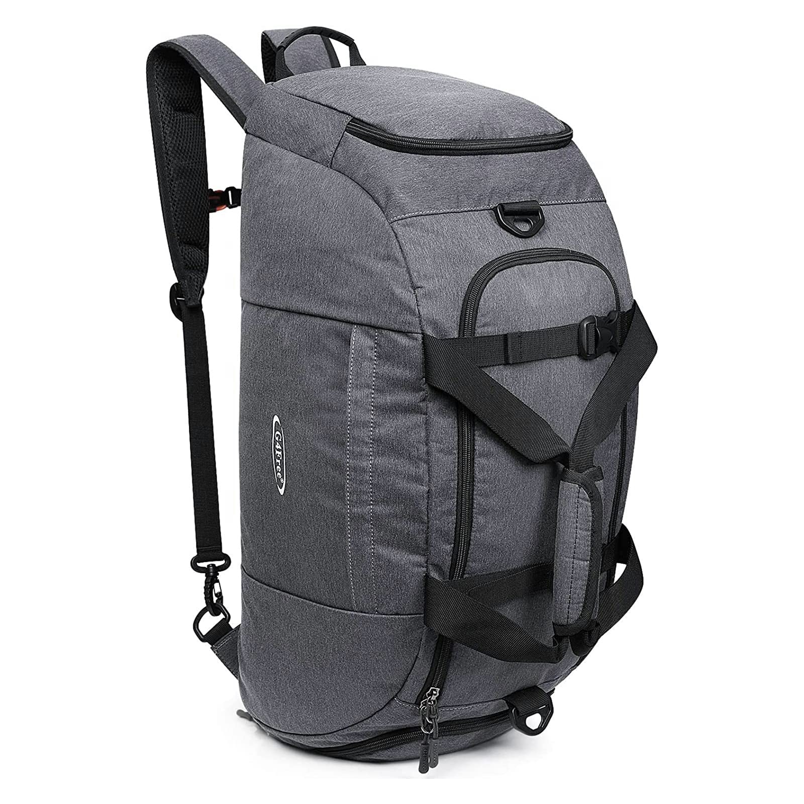 G4Free - G4Free 70L Large 3-Way Duffle Backpack Gym Bag with Shoe Compartment -TN22B134B