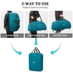G4Free - G4Free 70L Large 3-Way Duffle Backpack Gym Bag with Shoe Compartment -TN22B134C