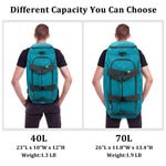 G4Free - G4Free 70L Large 3-Way Duffle Backpack Gym Bag with Shoe Compartment -TN22B134C